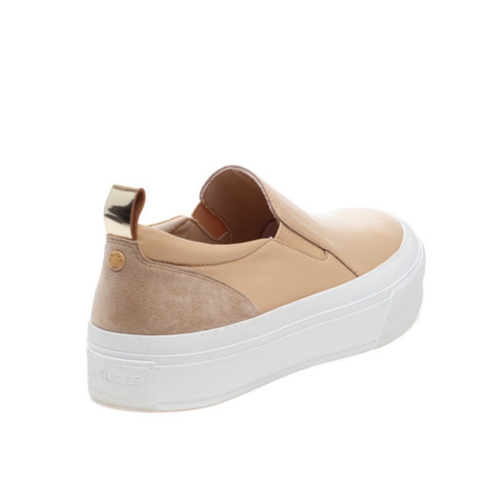 NWT J/SLIDES GIA Light Sand Leather - Picture 3 of 13